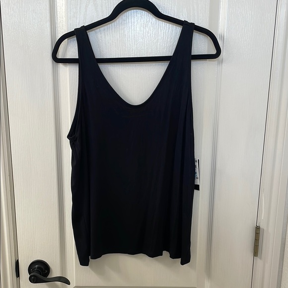 Ideology Black Sleeveless Relaxed Tank Top - Picture 1 of 6